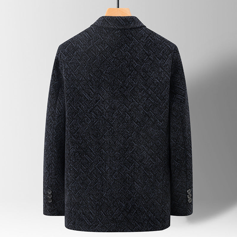 Blazer Slim for Men in Chenille – Stylish and Casual for Fall and Winter