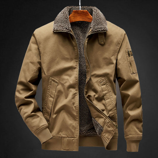 Insulating Bomber Jacket for Men with Sherpa Lining – Perfect for Winter