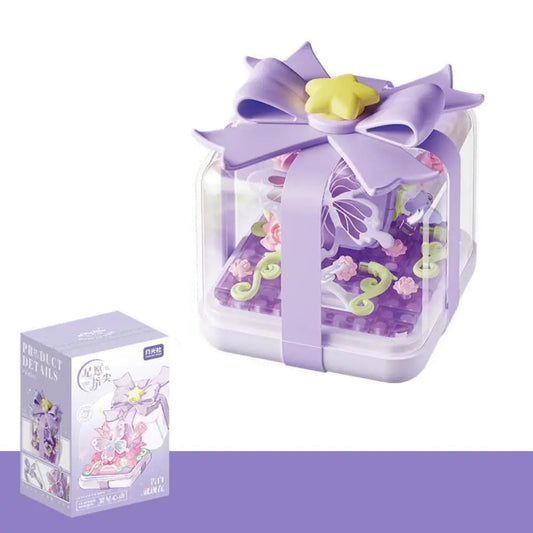 Flower Ring Box in Safe ABS Plastic Building Blocks – Creative Game for Children from 3 Years Old