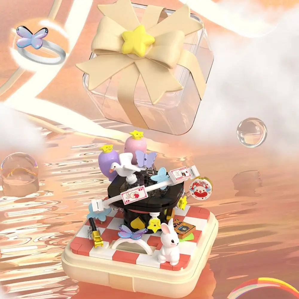 Flower Ring Box in Safe ABS Plastic Building Blocks – Creative Game for Children from 3 Years Old