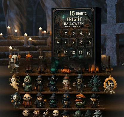 Halloween Countdown Box with 31 Resin and Plastic Blind Doll Surprises