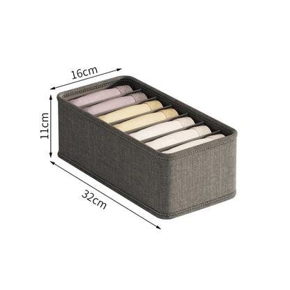 Polyester Storage Box with 20 Compartments for Bras and Socks – Practical Drawer Organizer