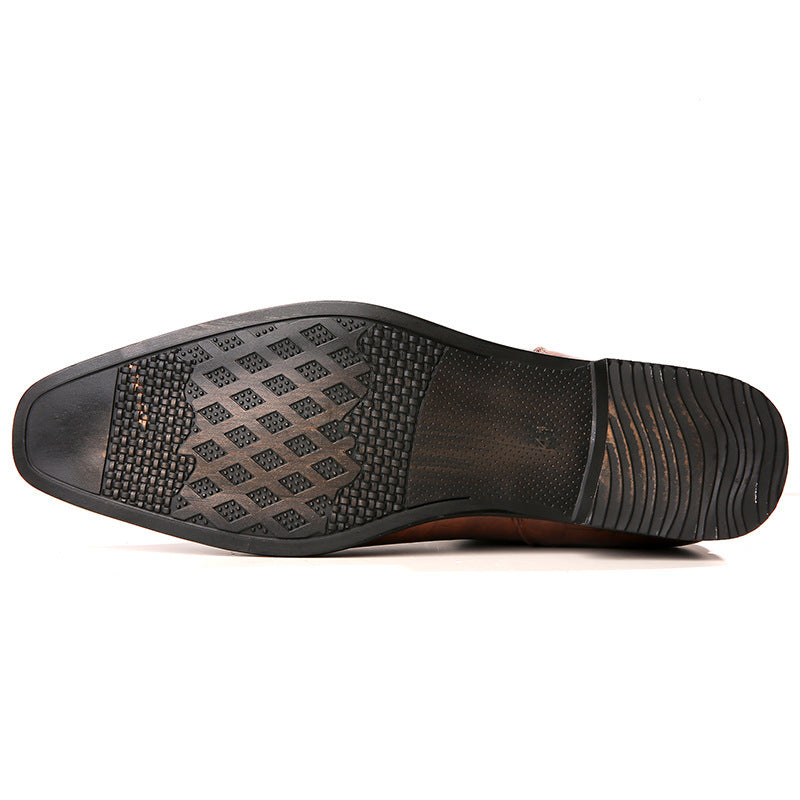 Bottes Chelsea en Cuir Synthétique avec Semelle en Caoutchouc - Élégance et Confort pour Hommes