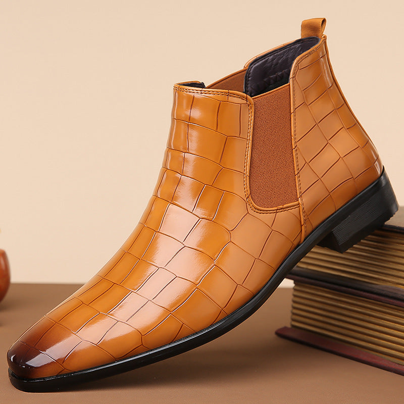 Chelsea Boots in Synthetic Leather with Rubber Sole - Elegance and Comfort for Men