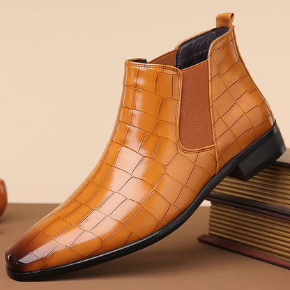 Chelsea Boots in Synthetic Leather with Rubber Sole - Elegance and Comfort for Men