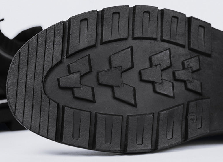 Bottes Martin Isolantes pour Hommes en PU avec Doublure en Polaire – Style Hiver à Lacets