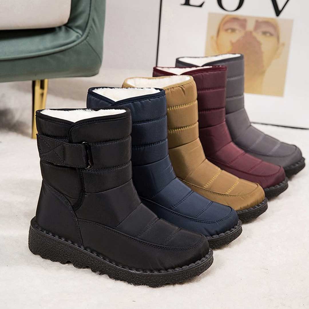 Bottes d'Hiver Isolantes Femme - Mi-Mollet, Chaudes et Confortables 3