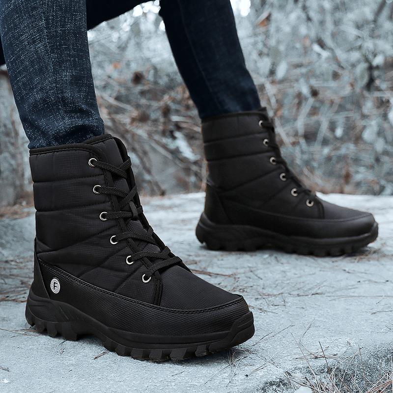 Insulated Winter Boots with High Nylon Shaft, Non-Slip Sole, and Comfortable Padding – Size 36 to 46