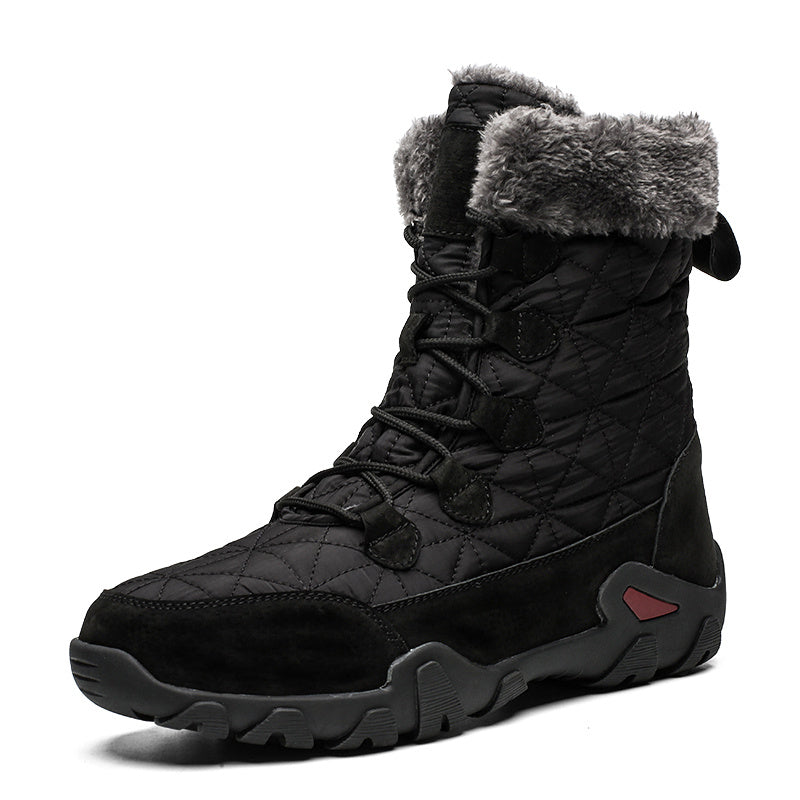 Waterproof Snow Boots for Men with Faux Fur Lining and Non-Slip Sole – Comfort and Durability