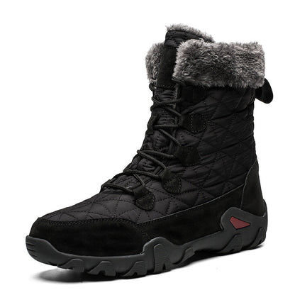 Waterproof Snow Boots for Men with Faux Fur Lining and Non-Slip Sole – Comfort and Durability