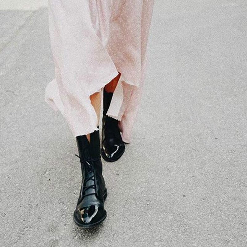 Bottes en Cuir pour Femmes avec Doublure en Fourrure – Style Urbain Hiver 3