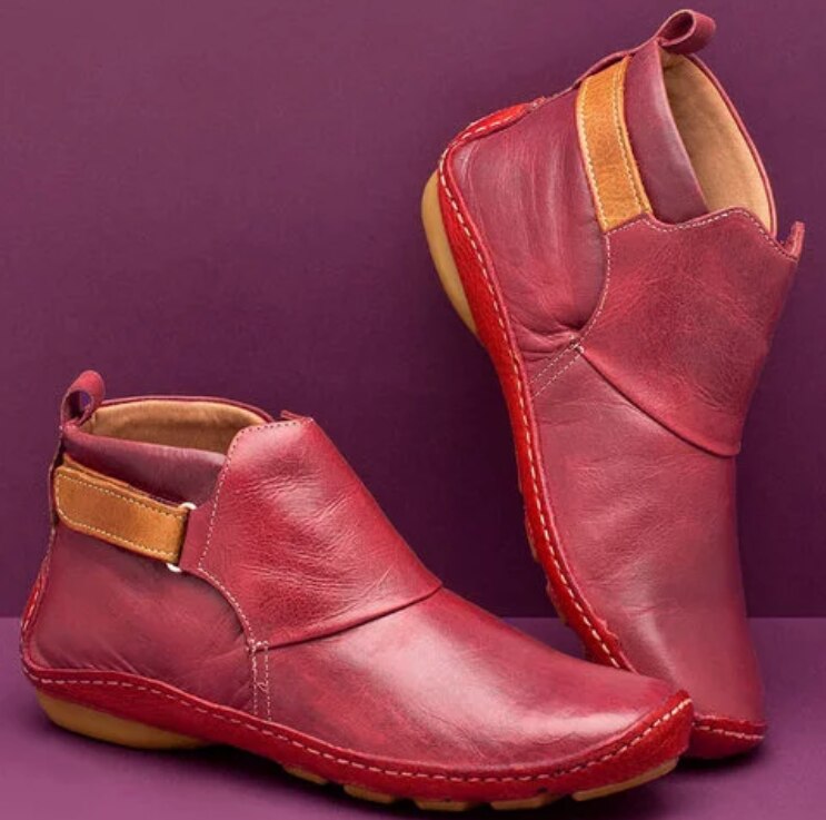 Elegant black ankle boots for women with non-slip sole and comfortable fit