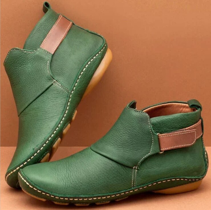 Elegant black ankle boots for women with non-slip sole and comfortable fit