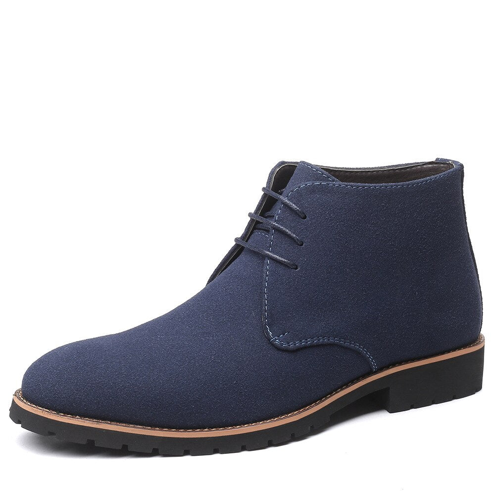 Bottines en Daim pour Hommes à Enfiler – Cuir Suédé, Confort Optimal et Style Moderne pour le Printemps
