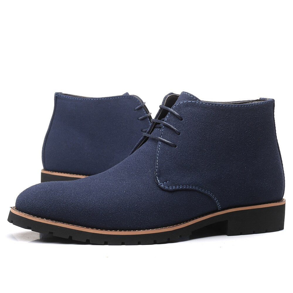 Bottines en Daim pour Hommes à Enfiler – Cuir Suédé, Confort Optimal et Style Moderne pour le Printemps