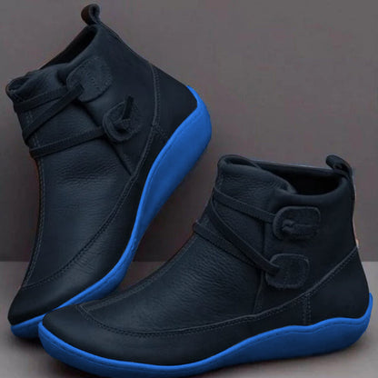 Bottines imperméables pour femmes en cuir synthétique – Confort et style pour la pluie 3