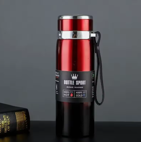 Bouteille Isotherme en Acier Inoxydable 1000ml – Idéale pour le Bureau