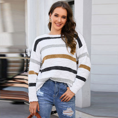 Breezy Boucle Sweater | Boxy Cropped Design
