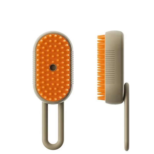 3-in-1 Massage Brush for Dog and Cat with Anti-Fly Spray – Grooming and Bath Tool