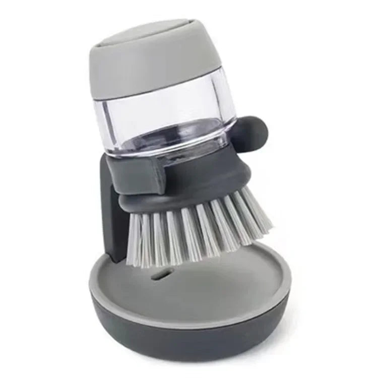 Cleaning Brush with Soap Dispenser and Practical Holder – Essential Kitchen Tool