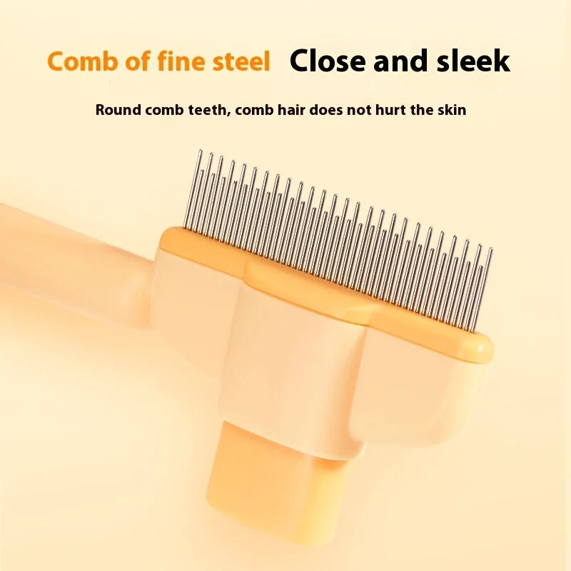 Grooming Brush for Long-Haired Pets – Ergonomic Comb for Dogs and Cats