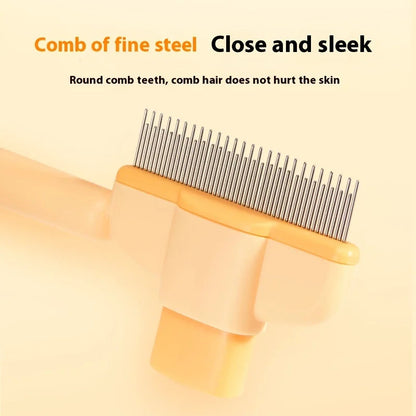 Grooming Brush for Long-Haired Pets – Ergonomic Comb for Dogs and Cats