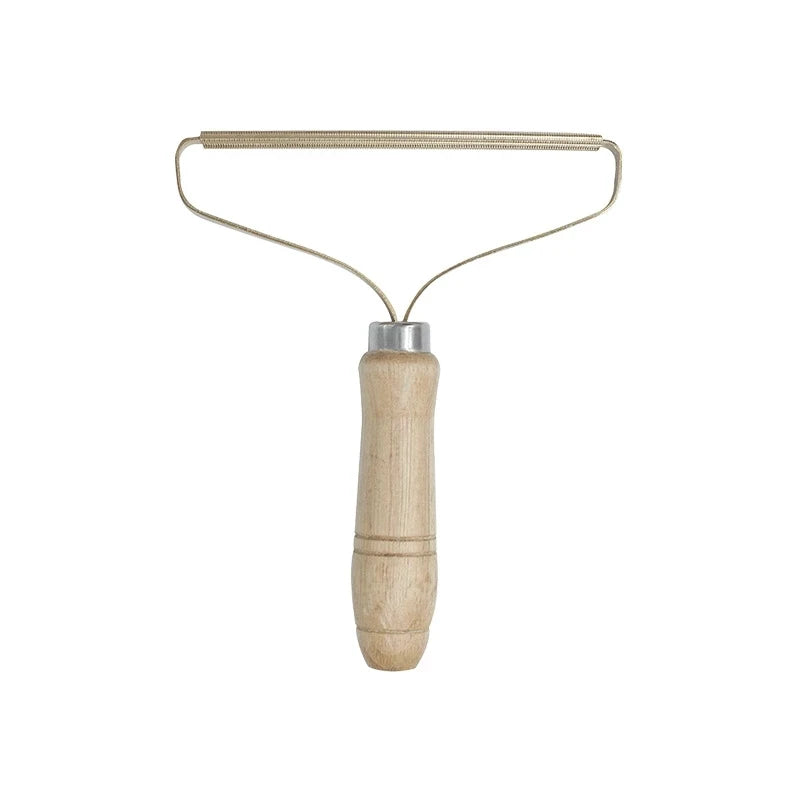 Brosse en bois pour poils d'animaux – Outil de nettoyage portable et écologique