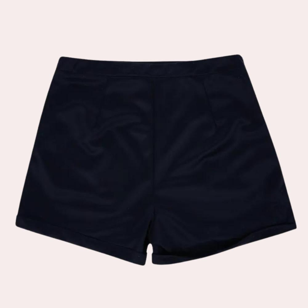 Pantalon Femme Taille Haute Chic en Tissu Léger – Élégance en Noir et Bleu pour un Confort Optimal