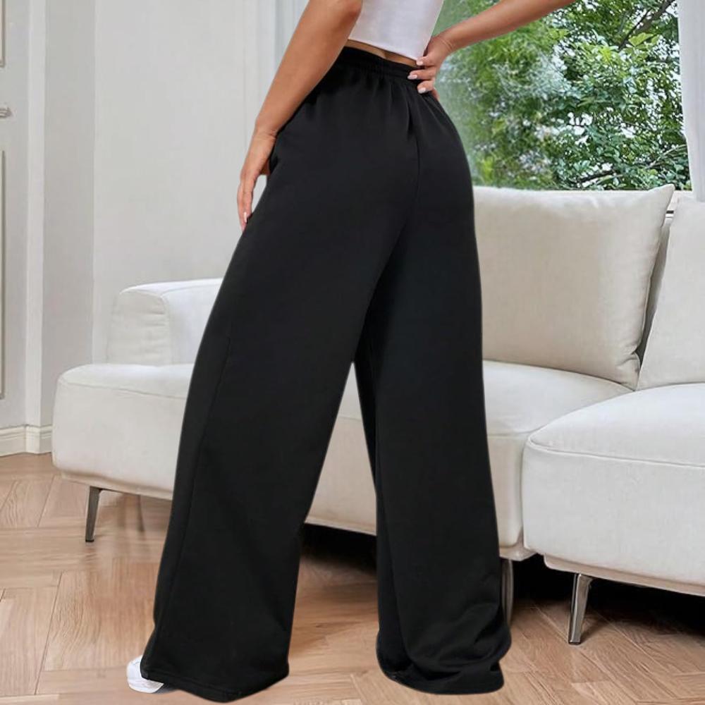 Pantalon fluide décontracté pour femme en tissu doux – Confort et élégance pour le quotidien, disponible en plusieurs tailles et couleurs