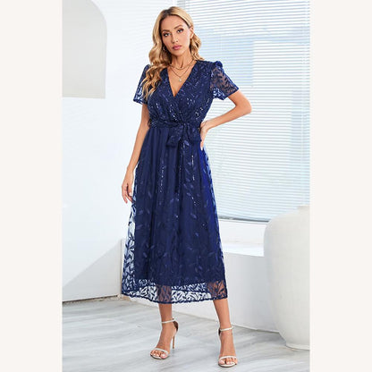 Variant image for Robe d'Été Femme Longue Chic en Tissu Léger – Élégante et Polyvalente pour Événements Estivaux-11