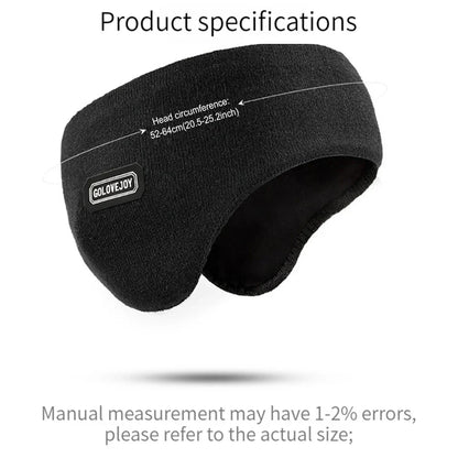 Soft and Elastic Unisex Ear Warmers – Winter Plush Protection Black and Gray for Men and Women