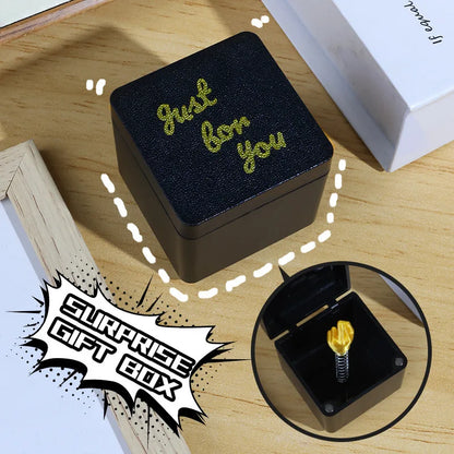 Creative Christmas Prank Gift - Surprise Box with Middle Finger for Fun Decoration