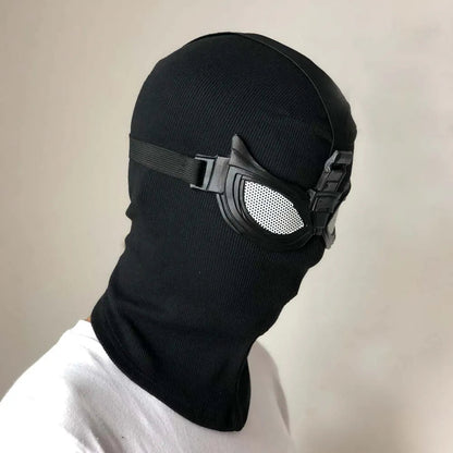 Spider Hood Mask Stealth for Cosplay and Halloween – Black Unisex Mask