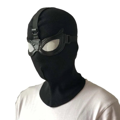Spider Hood Mask Stealth for Cosplay and Halloween – Black Unisex Mask