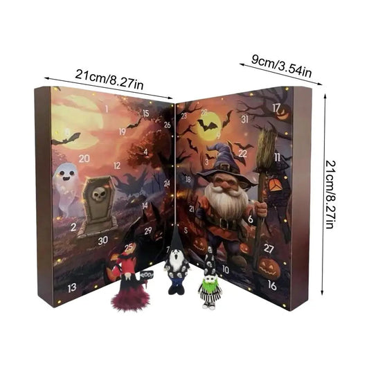 Halloween Countdown Calendar Gnome 24 Days in Non-Woven Fabric with Festive Decorations