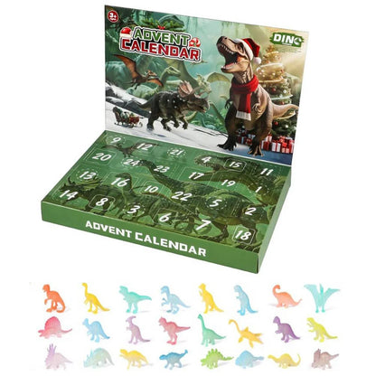 Dinosaur Advent Calendar 24 Days for Children - Festive Toys and Christmas Decoration