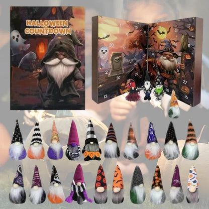 Halloween Advent Calendar with 24 Plastic Gnomes – Festive and Decorative Countdown