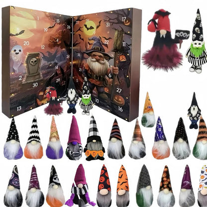 Halloween Advent Calendar with 24 Plastic Gnomes – Festive and Decorative Countdown