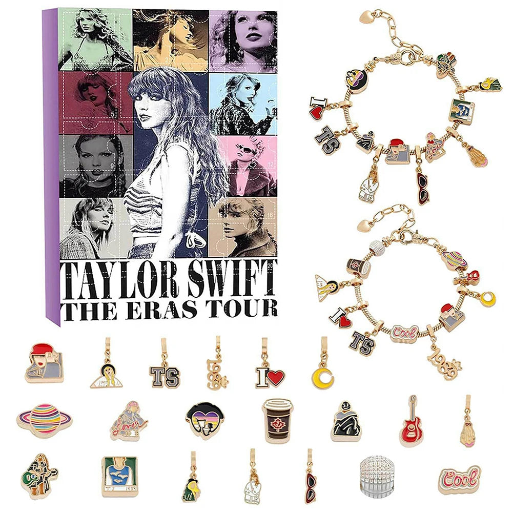 Original 2025 Advent Calendar with 24 Handmade Artisan Bracelets – Festive Countdown for Music Lovers