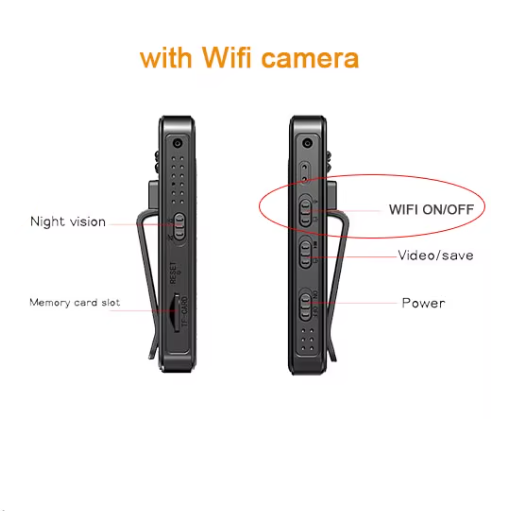 Caméra Mini Wifi 1080P avec Vision Nocturne – Caméra de Surveillance Portable pour Intérieur/Extérieur