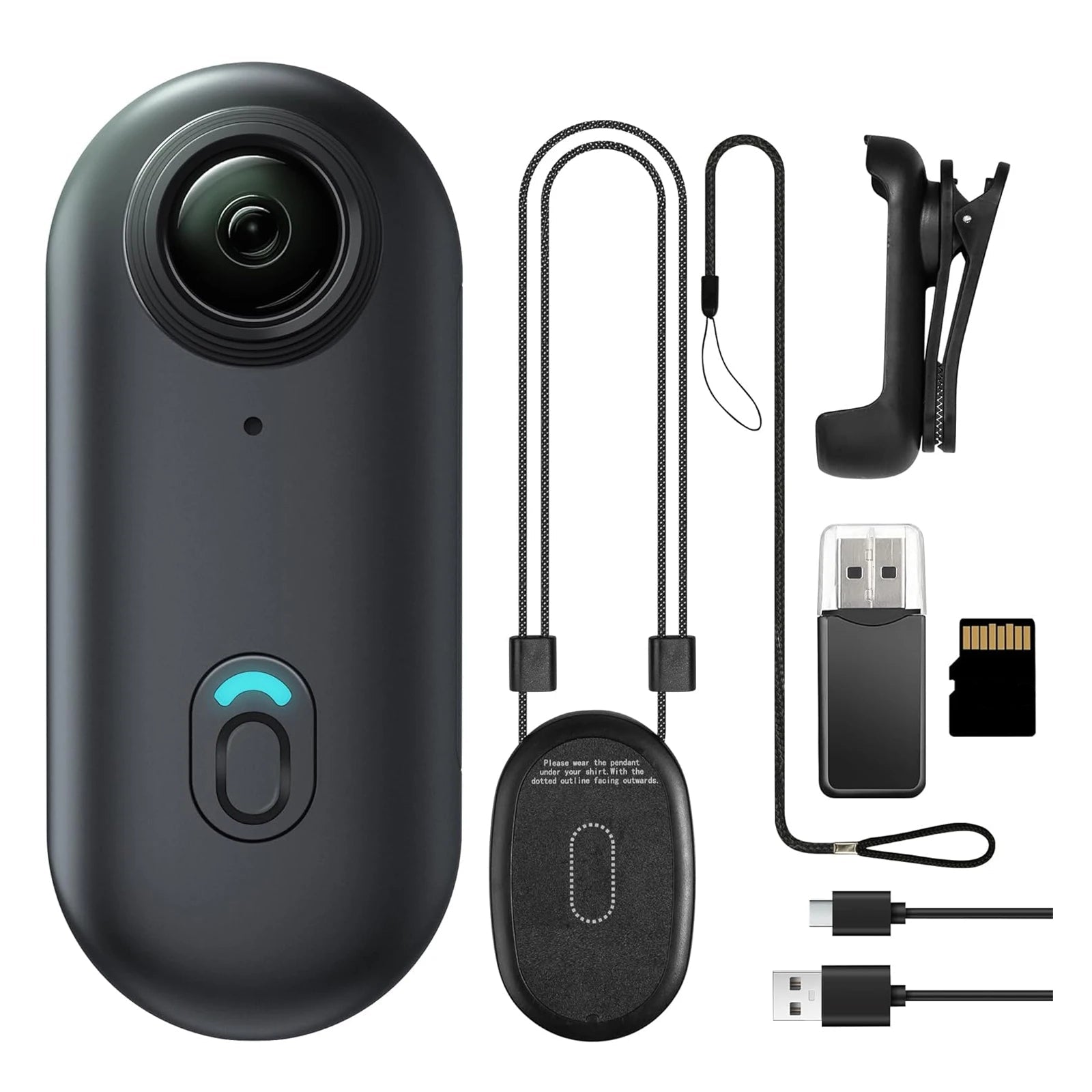 Caméra d'Action Mini WiFi 1080P Portable – Enregistreur Vidéo pour Enfants, Opération Mains Libres