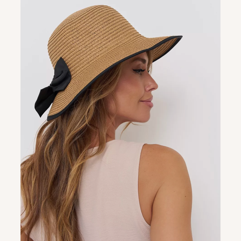 Chapeau de Paille Léger Femme avec Protection Solaire – Accessoire Estival Élégant et Chic