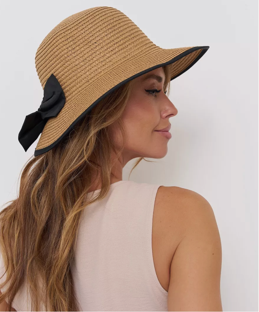 Chapeau de Paille Léger Femme avec Protection Solaire – Accessoire Estival Élégant et Chic