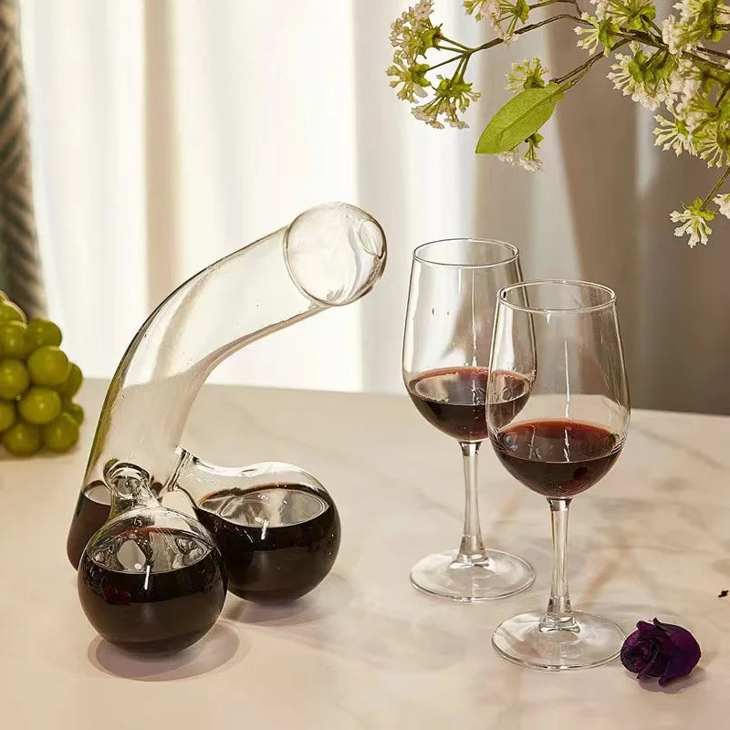 Carafe en Verre Unique en Forme de Cobra Cracheur 22 cm – Idéale pour Vin et Whisky