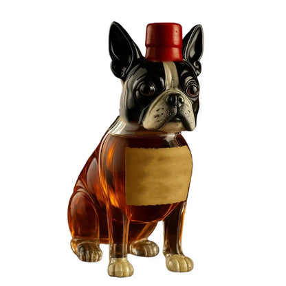 Carafe à whisky en verre avec design de sanglier – 12Oz, décoration élégante pour bar et maison