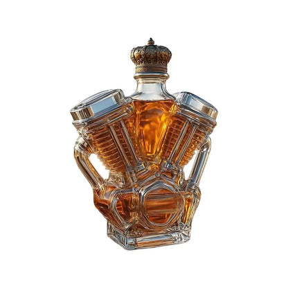 Carafe à whisky en verre avec design de sanglier – 12Oz, décoration élégante pour bar et maison