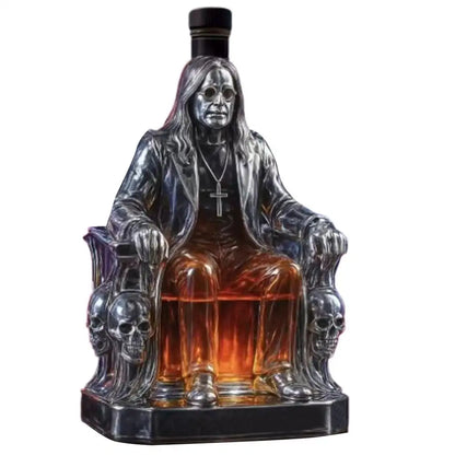 Carafe à whisky en verre avec design de sanglier – 12Oz, décoration élégante pour bar et maison