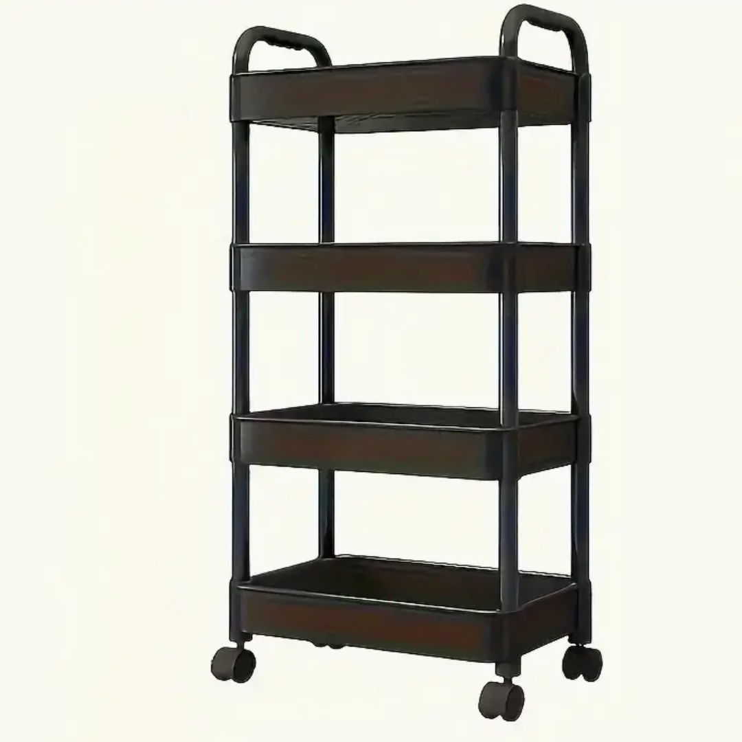Chariot de rangement mobile multicouche avec roues pour cuisine et chambre