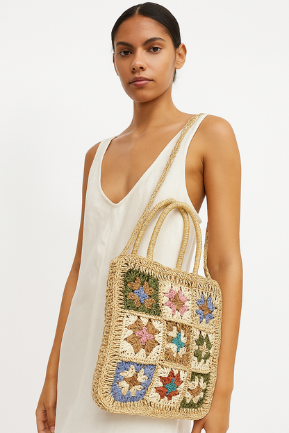 Bohemian Genuine Leather Bag for Women - Elegant Handbag with Spacious Compartments and Modern Design