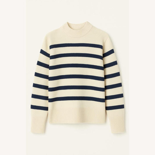 Women's Soft Striped Knit Sweater – Chic and Comfortable, Ideal for an Elegant and Casual Look